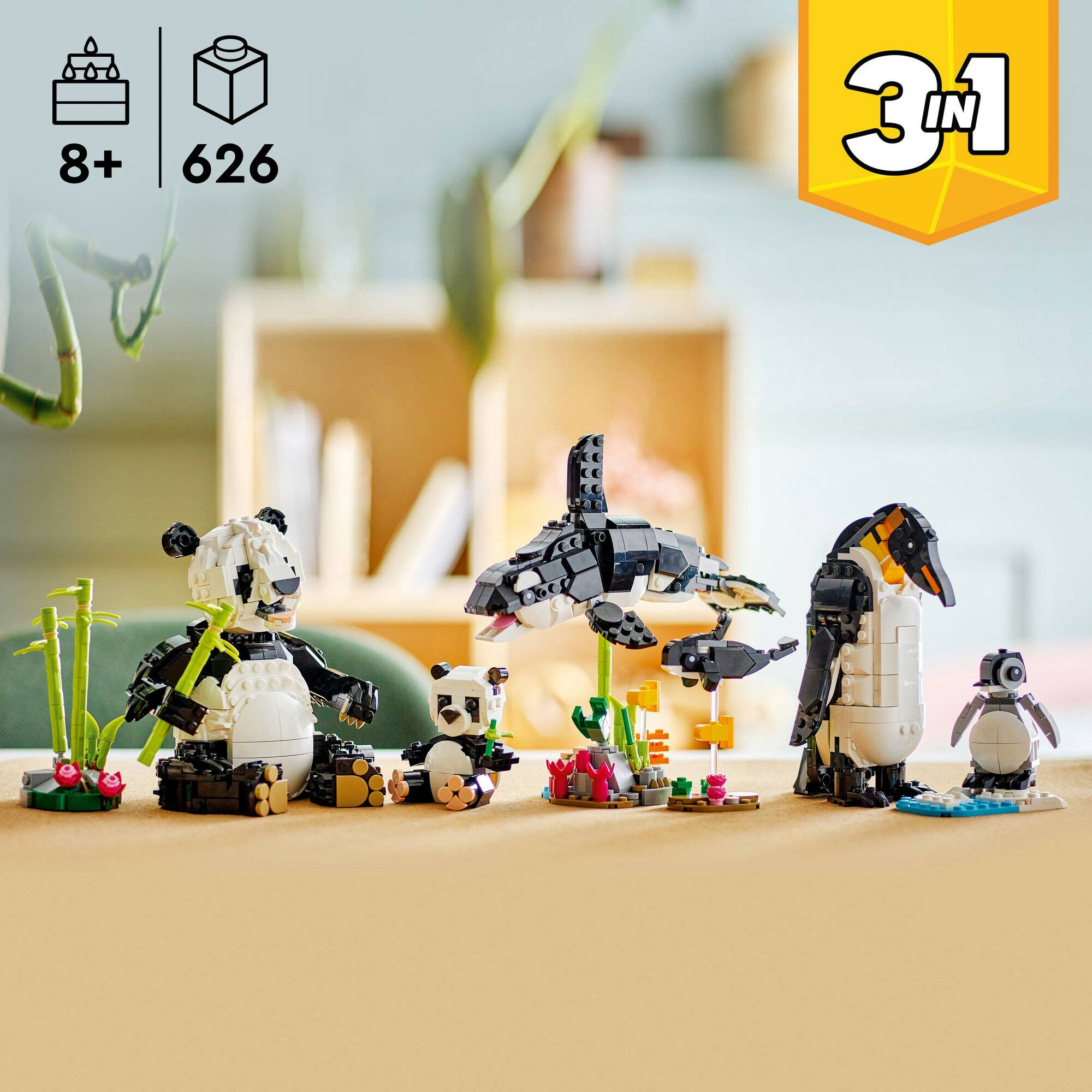 LEGO® Creator 3in1 Wild Animals: Panda Family Toy Playset 31165